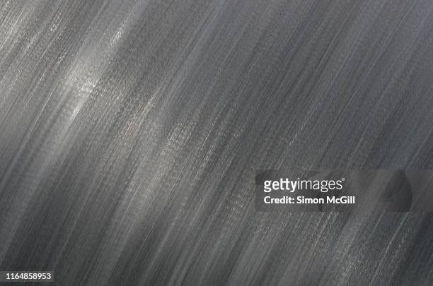 burnished stainless steel surface with brushed texture - brushed steel background stock pictures, royalty-free photos & images