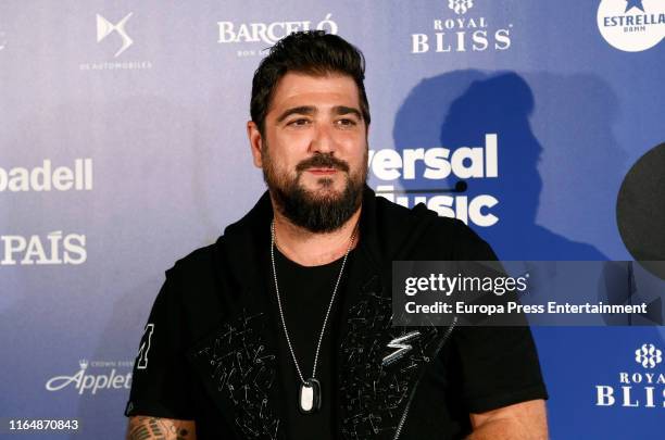 Antonio Orozco attends the photocall before his concert on July 27, 2019 in Madrid, Spain.