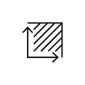 Area icon symbol simple design