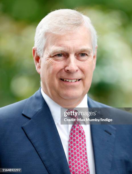 Prince Andrew, Duke of York attends the QIPCO King George Weekend at Ascot Racecourse on July 27, 2019 in Ascot, England.