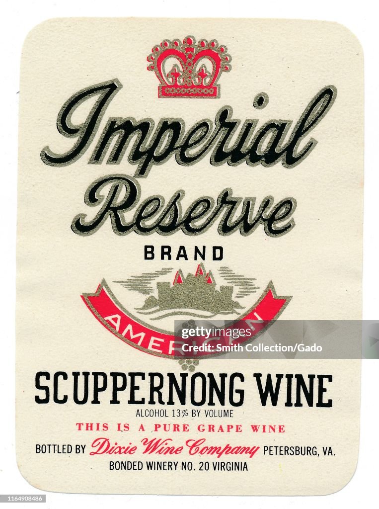 Imperial Reserve Wine Label