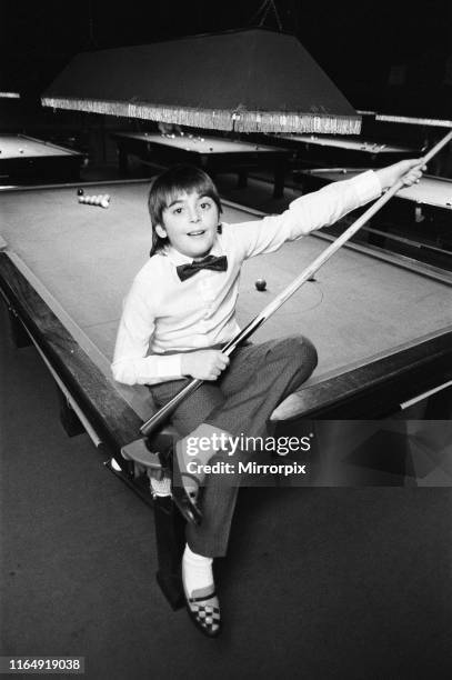 Schoolboy Ronnie O'Sullivan, aged ten, is already beating grown men in club championships. He is pictured at Brooksby's Snooker Club, Hackney. 30th...