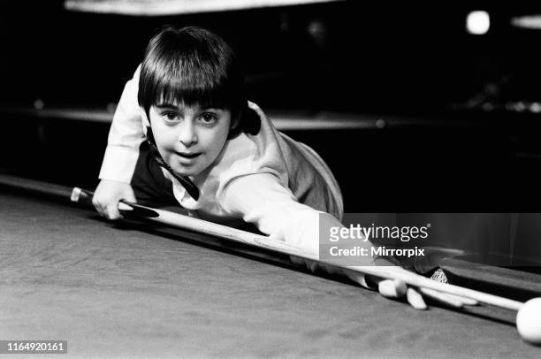 Schoolboy Ronnie O'Sullivan, aged ten, is already beating grown men in club championships. He is pictured at Brooksby's Snooker Club, Hackney. 30th...
