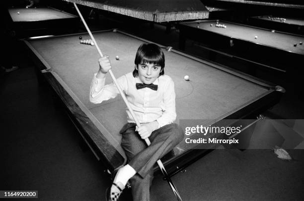 Schoolboy Ronnie O'Sullivan, aged ten, is already beating grown men in club championships. He is pictured at Brooksby's Snooker Club, Hackney. 30th...