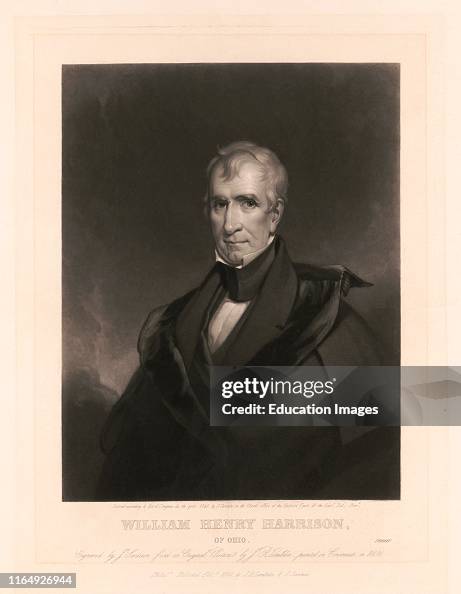 William Henry Harrison of Ohio, Engraved by J Sartain from an Original 1836 Picture by JR Lambdin, 1840