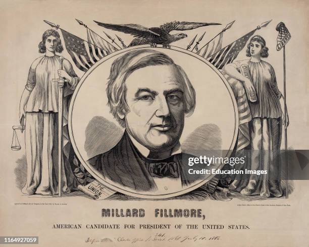 Millard Fillmore, American Candidate for the President of the United States, Campaign Banner, Published by Baker & Godwin, 1856.