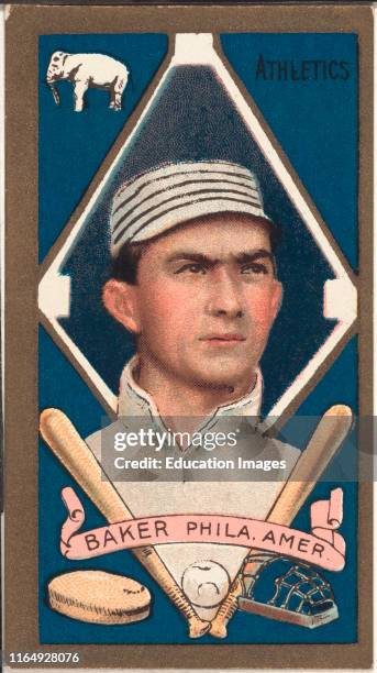 Frank Baker, Philadelphia Athletics, Baseball Card Portrait, American Tobacco Company, 1911.