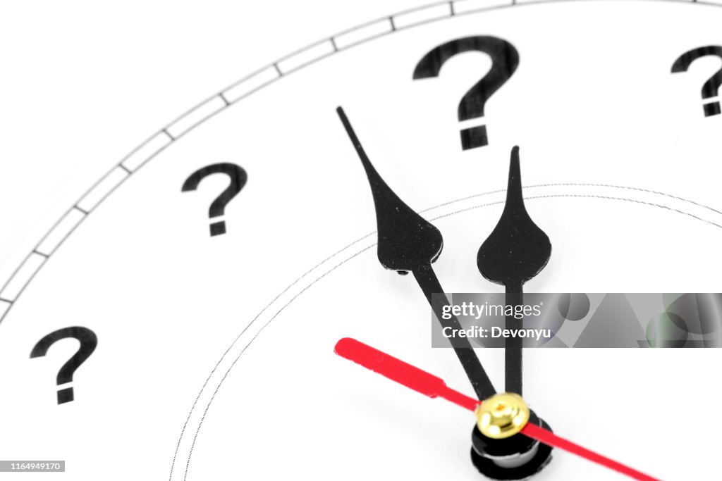 Question mark clock