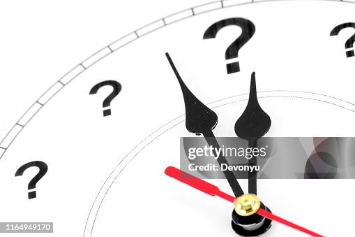 Question Mark Clock Design Question Mark Clock High-Res Stock Photo - Getty Images