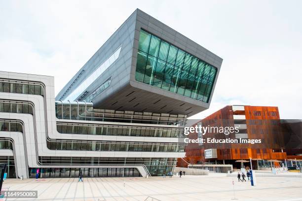 Campus Vienna, Vienna University of Economics and Business, LC, Library and Learning Centre, Austria.