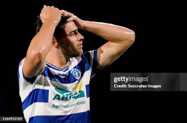 Ted van de Pavert of De Graafschap during the Dutch Keuken Kampioen Divisie match between TOP Oss v De Graafschap at the Frans Heesen Stadium on...