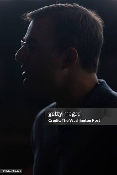 Grand Rapids, MI Rep. Justin Amash speaks with constituents at The Knickerbocker in Grand Rapids on Wednesday, Aug. 21, 2019.