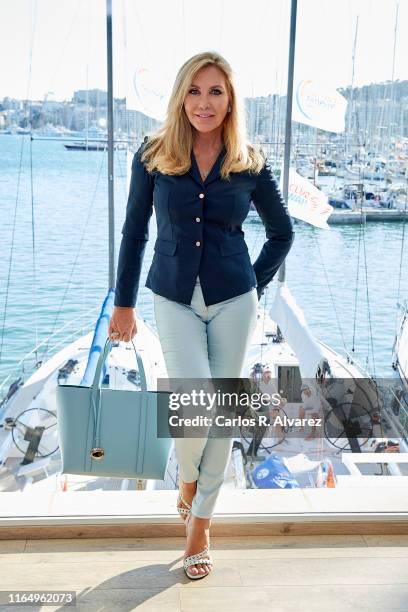 Norma Duval attends the 38th Copa del Rey Mapfre Sailing Cup on July 29, 2019 in Palma de Mallorca, Spain.