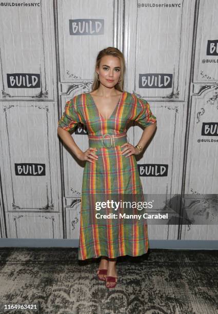 Rebecca Rittenhouse attends Build Series to discuss her role in the film "Four Weddings and a Funeral" at Build Studio on July 29, 2019 in New York...