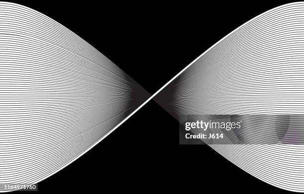 simple line twist - optical illusion stock illustrations