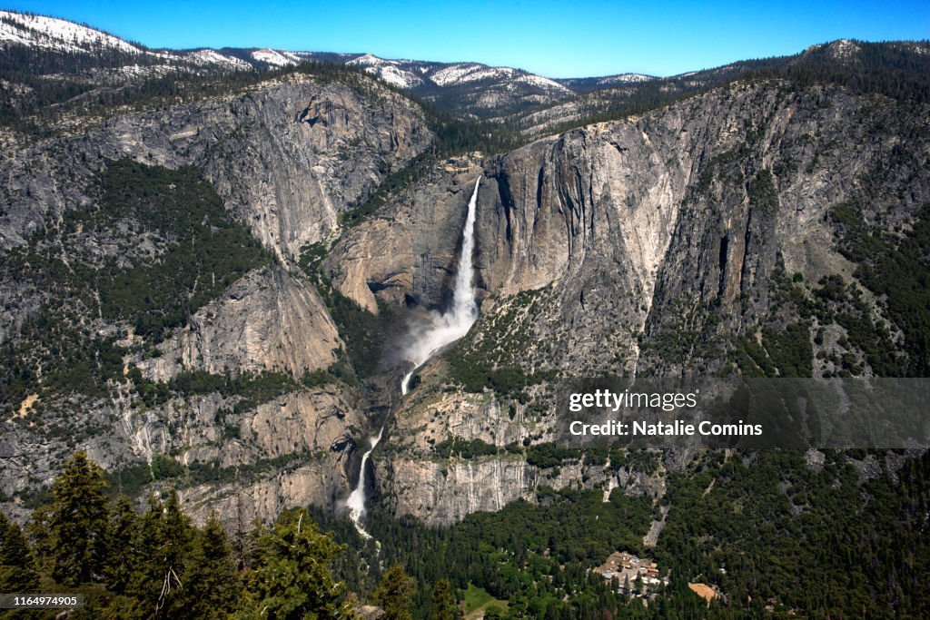 View of Yosemite Falls from Sentinel Dome