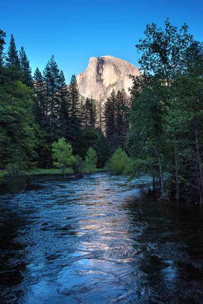 half dome in yosemite national park - half dome photos stock pictures, royalty-free photos & images