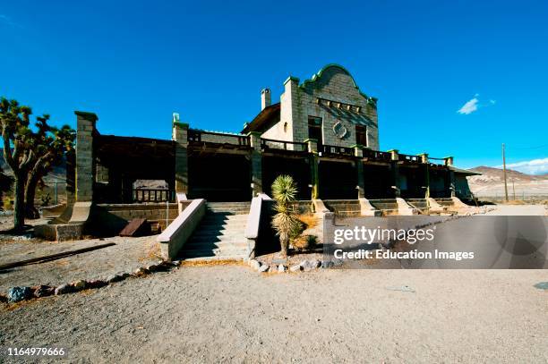 Nevada, Rhyolite, Las Vegas & Tonopah Railroad Depot.