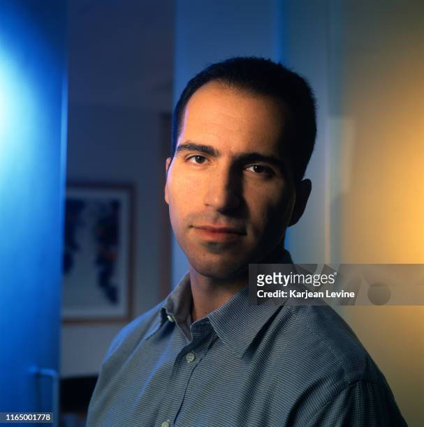 October 19: Newly appointed president of USA Network Dara Khosrowshahi poses for a portrait at the company's headquarters on October 19, 1999 in New...