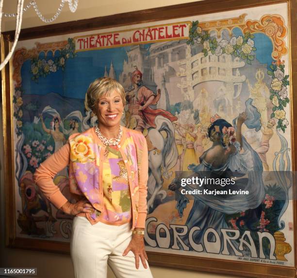 September 13: Barbara Corcoran, founder of real estate firm The Corcoran Group, poses in front of vintage artwork she found on a trip to Paris, on...