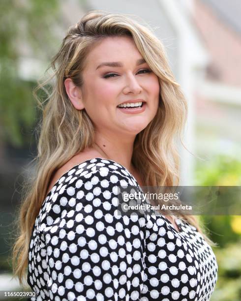 Model Hunter McGrady visits Hallmark's "Home & Family" at Universal Studios Hollywood on July 29, 2019 in Universal City, California.