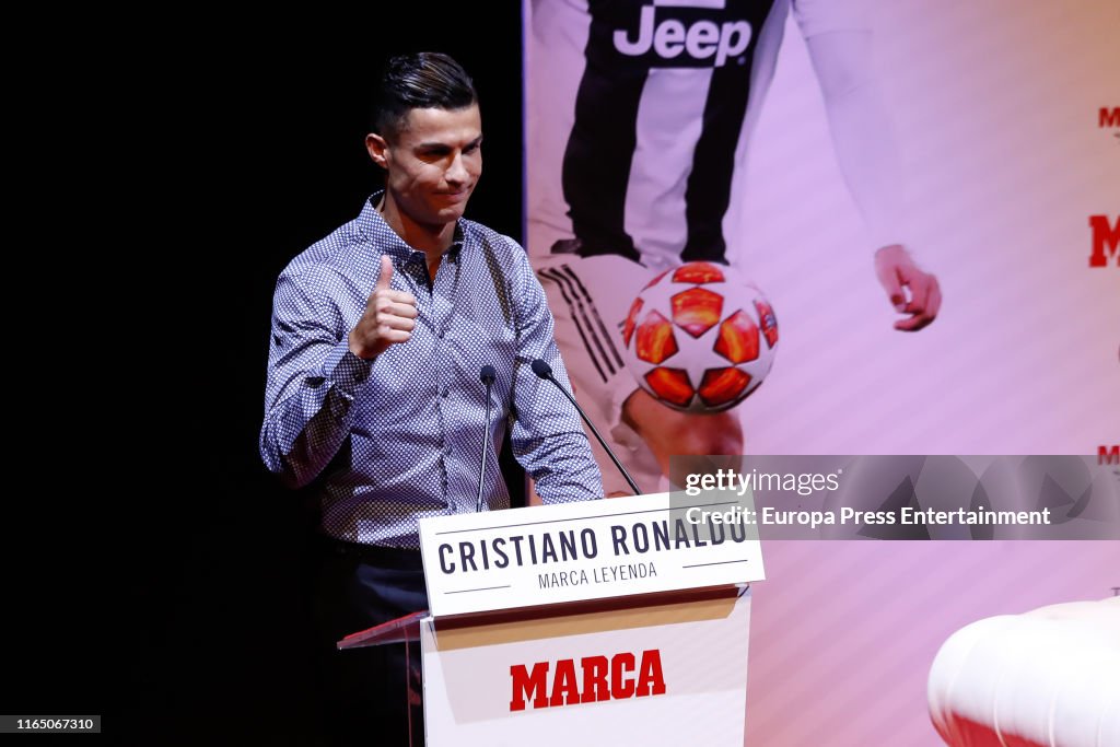 Cristiano Ronaldo Receives 'Marca Leyenda' Award