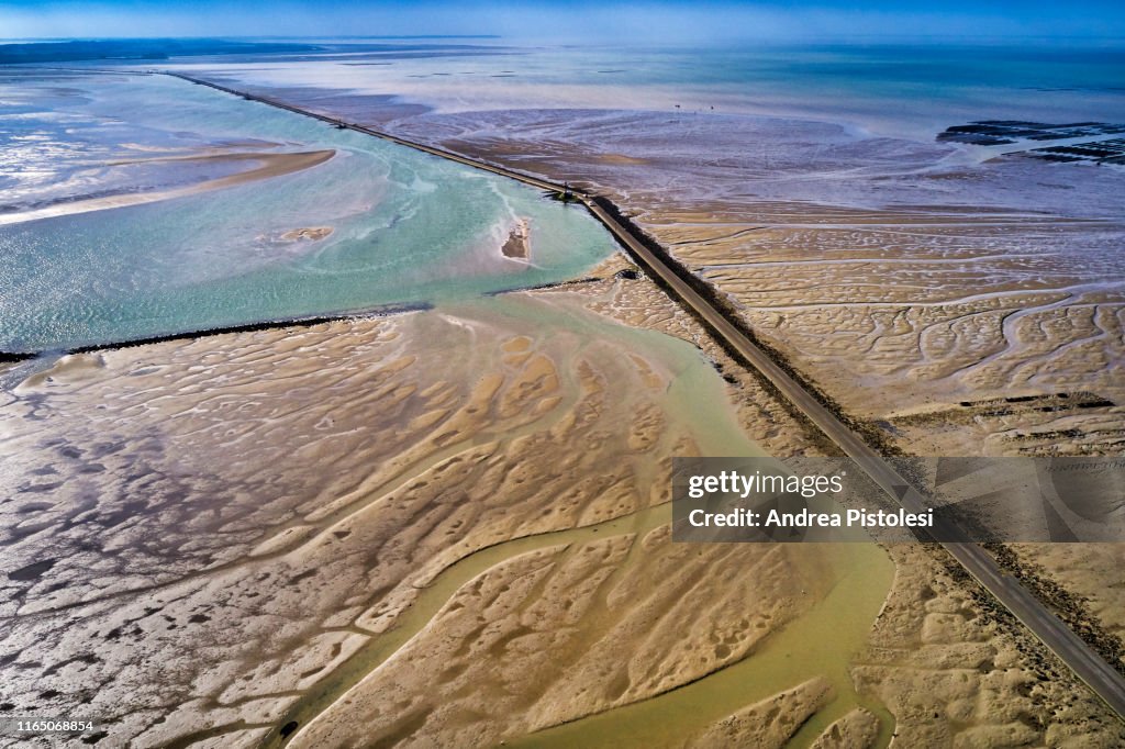 Le Passage du Gois road, Ile de Noirmoutier, France