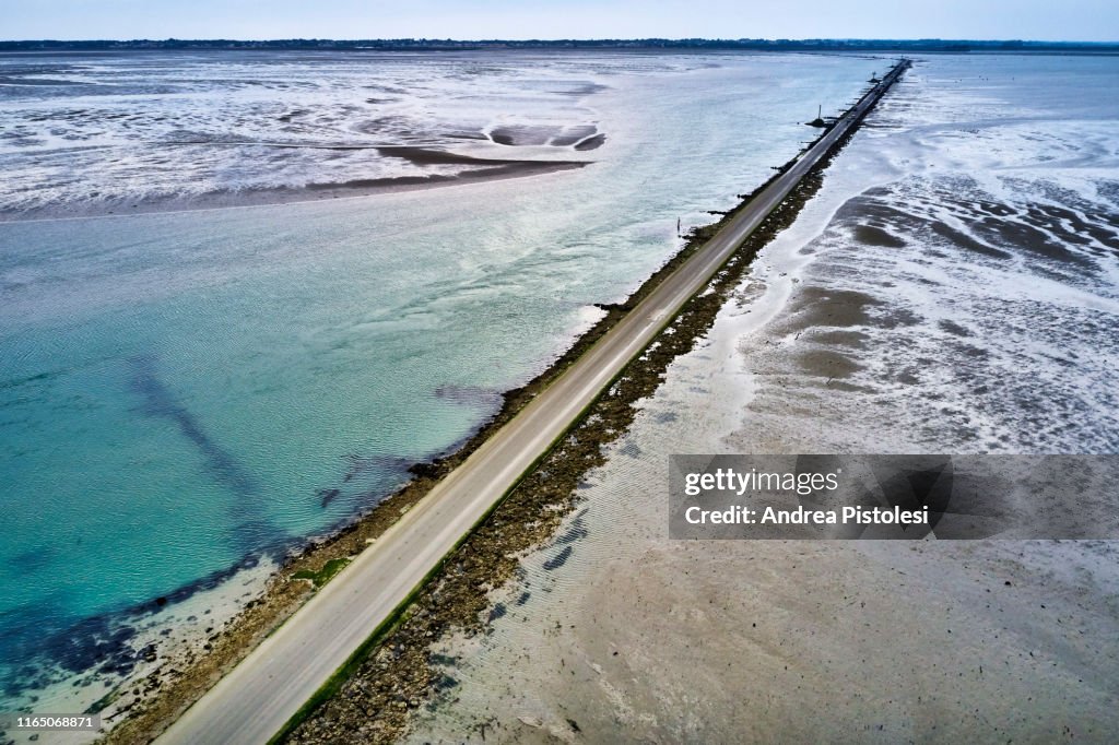 Le Passage du Gois road, Ile de Noirmoutier, France