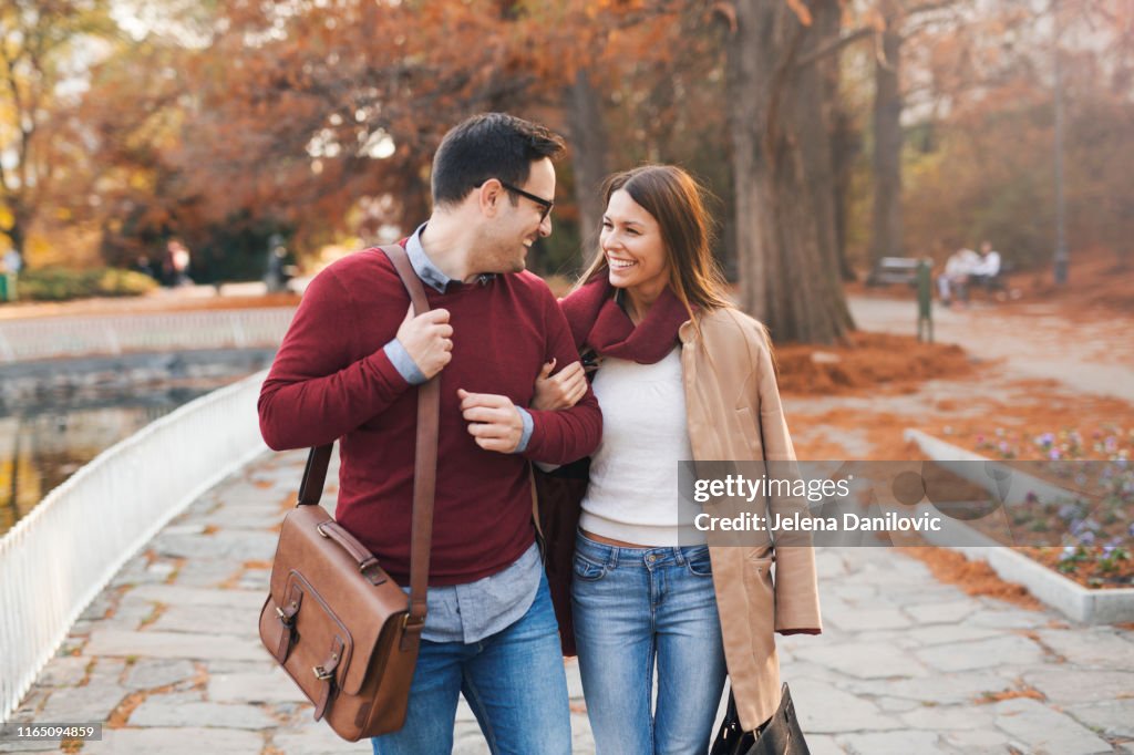 Couple in a walk