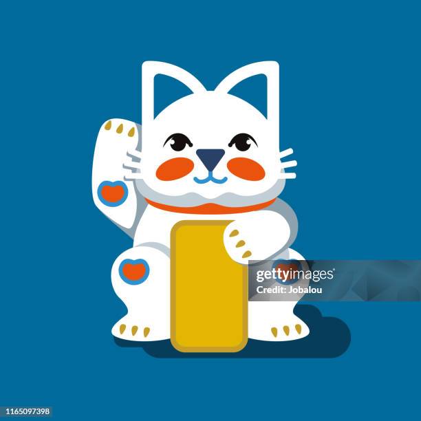 好運馬內基尼科貓 - maneki neko 幅插畫檔、美工圖案、卡通及圖標