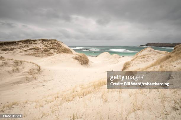 allathasdal beach (seal bay), barra, outer hebrides, scotland, united kingdom, europe - barra scotland stock pictures, royalty-free photos & images