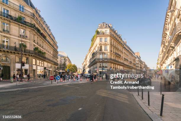 rue de turbigo, etienne marcel station, 2nd arrondissement, paris, france, europe - 2nd street stock pictures, royalty-free photos & images