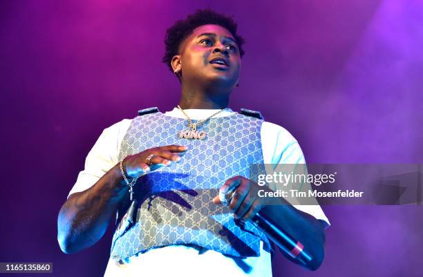 Derek King performs during 106.1 KMEL's Summer Jam at ORACLE Arena on July 28, 2019 in Oakland, California.