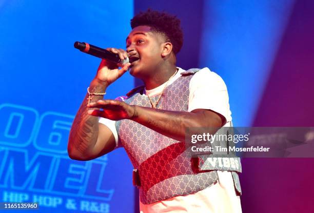 Derek King performs during 106.1 KMEL's Summer Jam at ORACLE Arena on July 28, 2019 in Oakland, California.