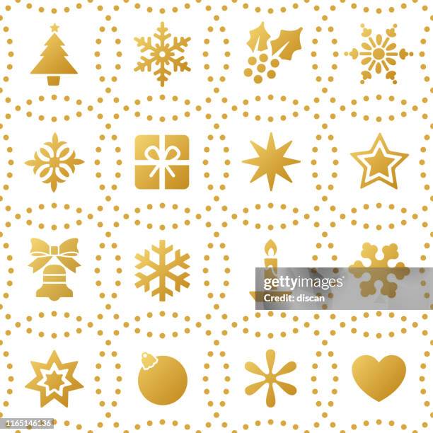 christmas seamless pattern. - tree cutting stock illustrations