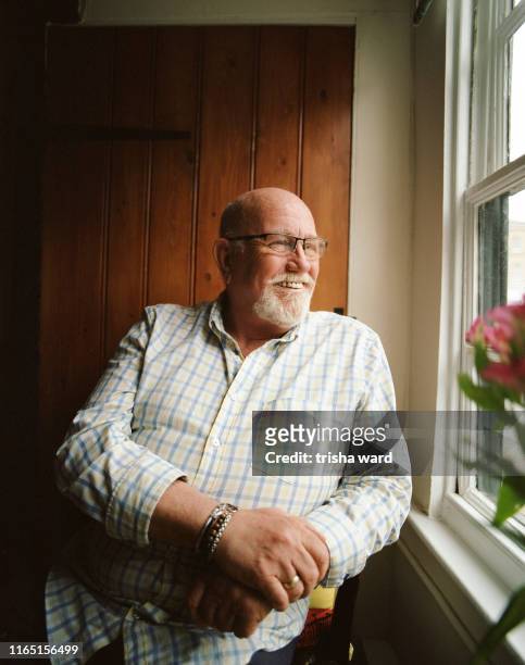 Portrait of a senior man from the LGBT community