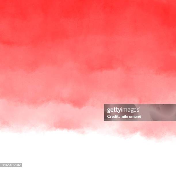 watercolor paint on paper mixed to create a watercolor effect - gouache photos et images de collection