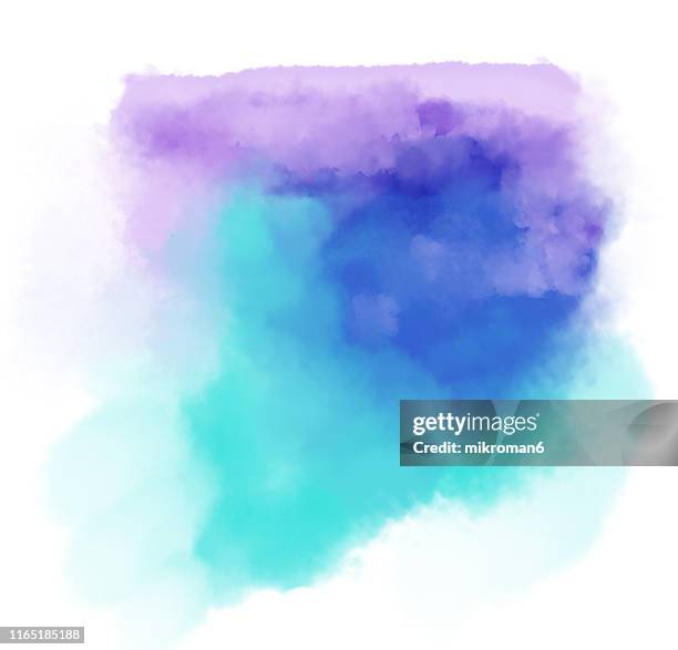watercolor paint on paper mixed to create a watercolor effect - watercolor splash stock pictures, royalty-free photos & images