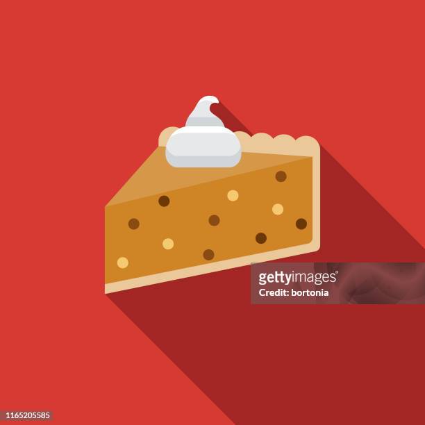 ilustrações de stock, clip art, desenhos animados e ícones de pumpkin pie holiday food icon - tarte de fruta
