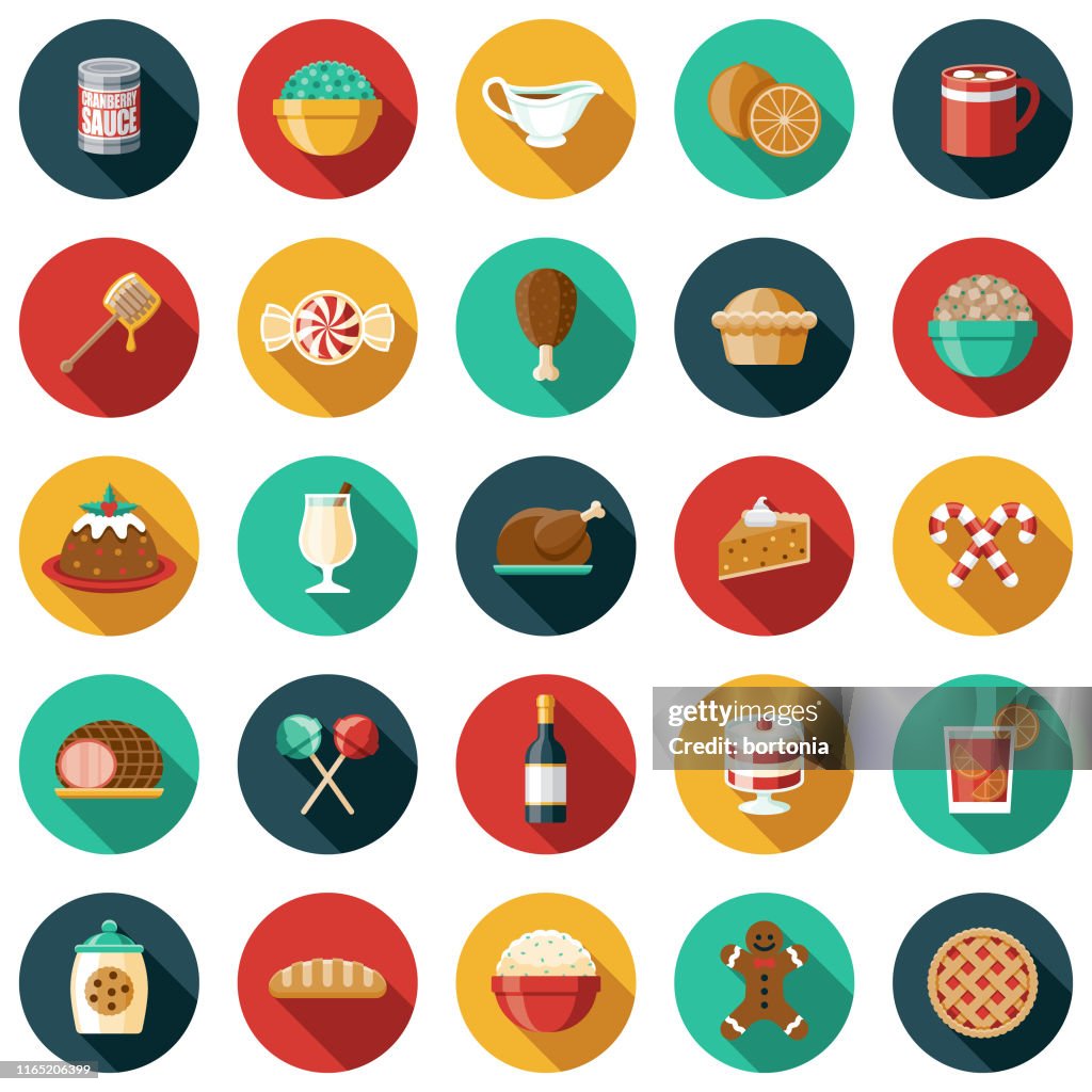 Holiday Foods Icon Set