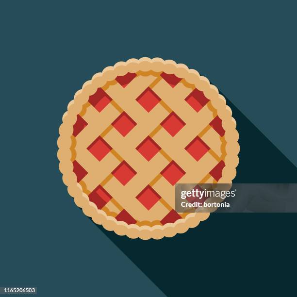 pie holiday food icon - fruit pie stock illustrations