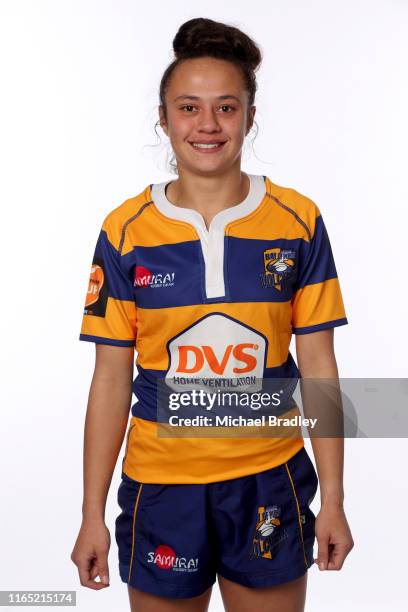 Jade Una Tuilaepa poses during the Bay of Plenty headshots session on July 30, 2019 in Te Puke, New Zealand.