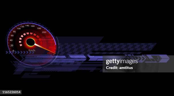 sport panel - speedometer stock illustrations