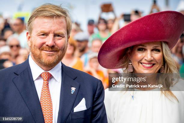 King Willem-Alexander of The Netherlands and Queen Maxima of The Netherlands attend the 75th Anniversary of Zeeland Liberation from the Nazis on...