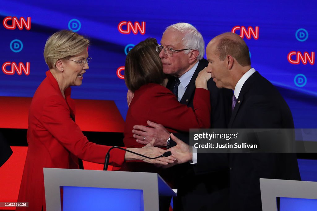 Democratic Presidential Candidates Debate In Detroit Over Two Nights