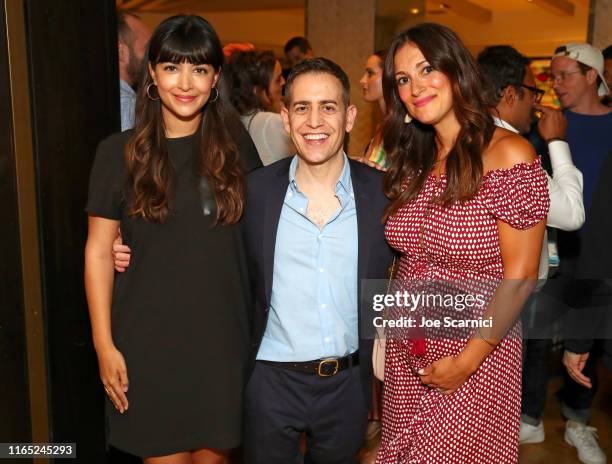 Hannah Simone, Director Jason Winer and Angelique Cabral attend the Premiere Event for the film "Ode To Joy", in select theaters and VOD August 9, at...