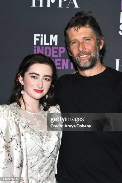 Abby Quinn and Bart Freundlich at Film Independent presents "After The Wedding" at The Landmark on July 30, 2019 in Los Angeles, California.