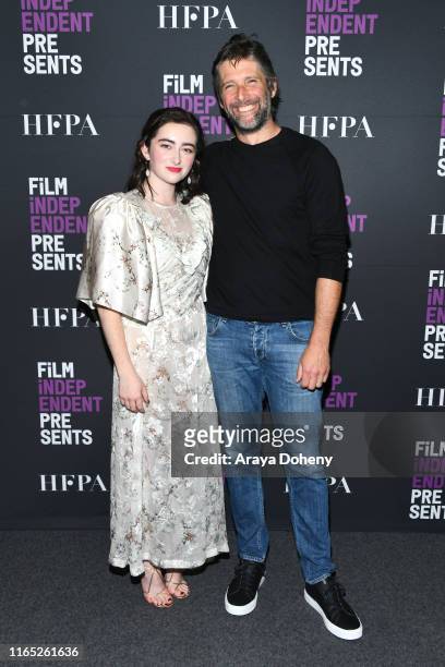 Abby Quinn and Bart Freundlich at Film Independent presents "After The Wedding" at The Landmark on July 30, 2019 in Los Angeles, California.