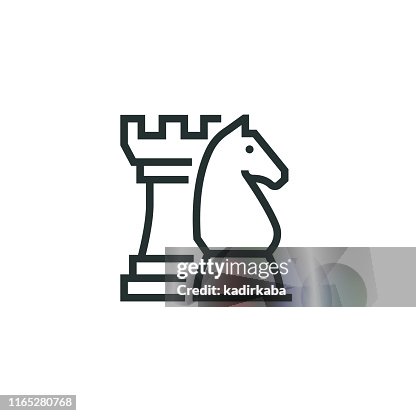 Strategy Line Icon High-Res Vector Graphic - Getty Images