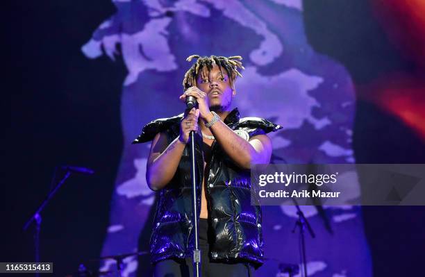 Juice Wrld performs at Made in America - Day 1 at Benjamin Franklin Parkway on August 31, 2019 in Philadelphia, Pennsylvania.